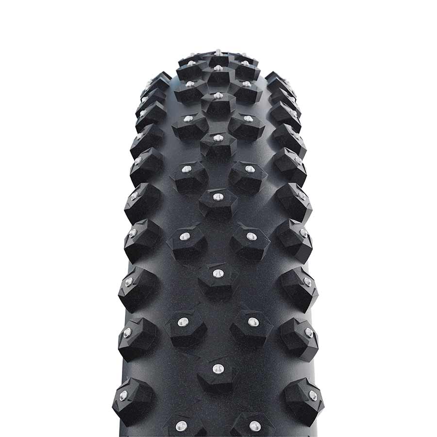 Schwalbe, Ice Spiker Pro, Tire, 26''x2.10, Wire, Clincher, Winter, LiteSkin, RaceGuard, 67TPI, Black