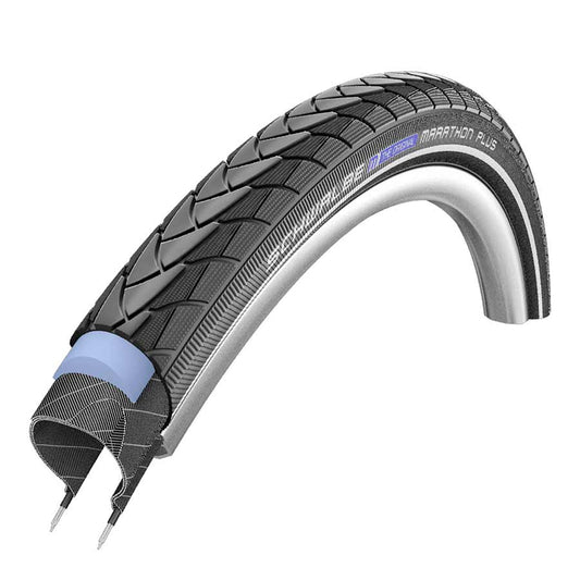 Schwalbe, Marathon Plus, Tire, 20''x1.75, Wire, Clincher, Endurance, SmartGuard, Reflex, 67TPI, Black