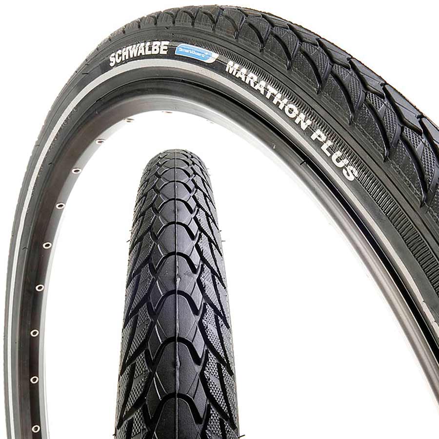 Schwalbe, Marathon Plus, Tire, 26''x1.50, Wire, Clincher, Endurance, SmartGuard, 67TPI, Black