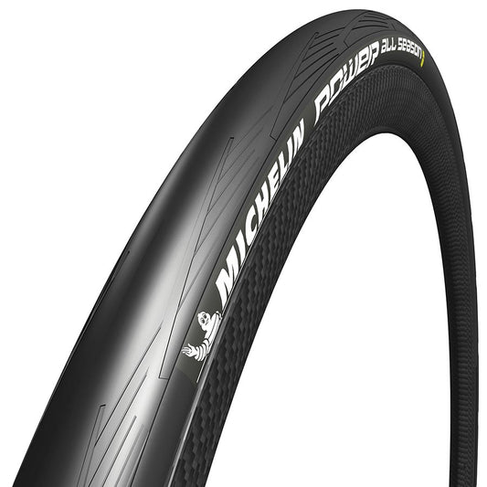 Michelin, Power All Season, Tire, 700x25C, Folding, Clincher, Bi-Compound, HDPROTECTION, 55TPI, Black