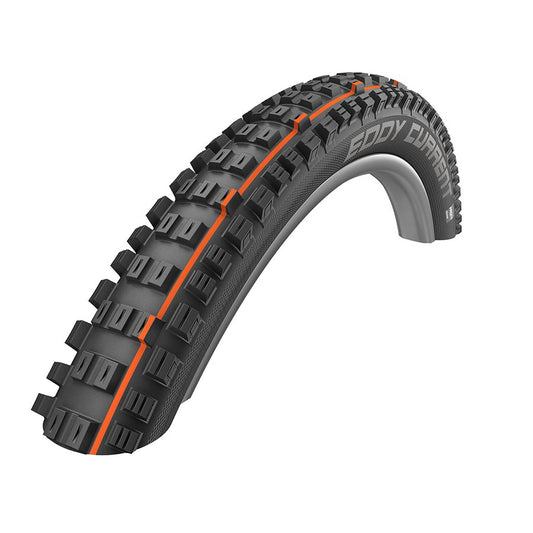 Schwalbe, Eddy Current Addix, Front Tire, 27.5''x2.80, Folding, Tubeless Ready, Addix Soft, Super Trail, 67TPI, Black