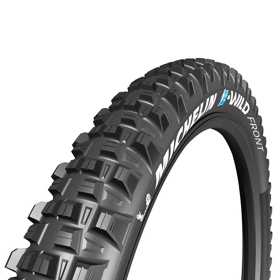 Michelin, E-Wild Front, Tire, 27.5''x2.60, Folding, Tubeless Ready, E-GUM-X, GravityShield, 3x60TPI, Black