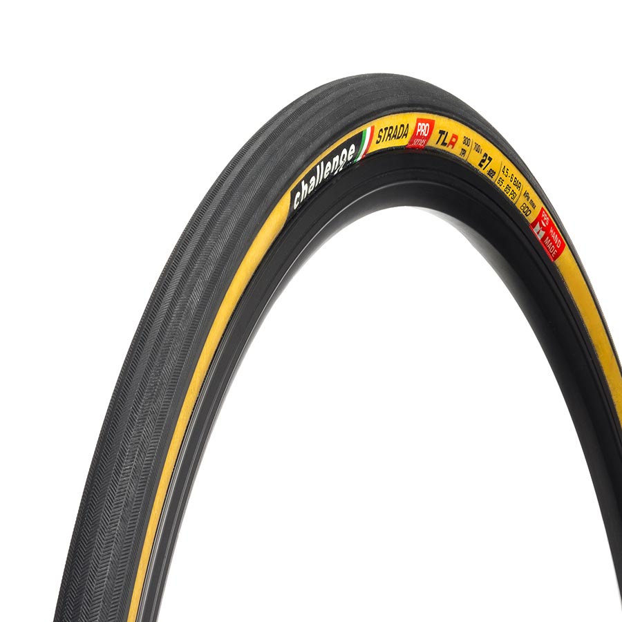 Challenge, Strada Pro TLR, Tire, 700x30C, Folding, Tubeless Ready, Natural, SuperPoly, PPS, 300TPI, Tanwall