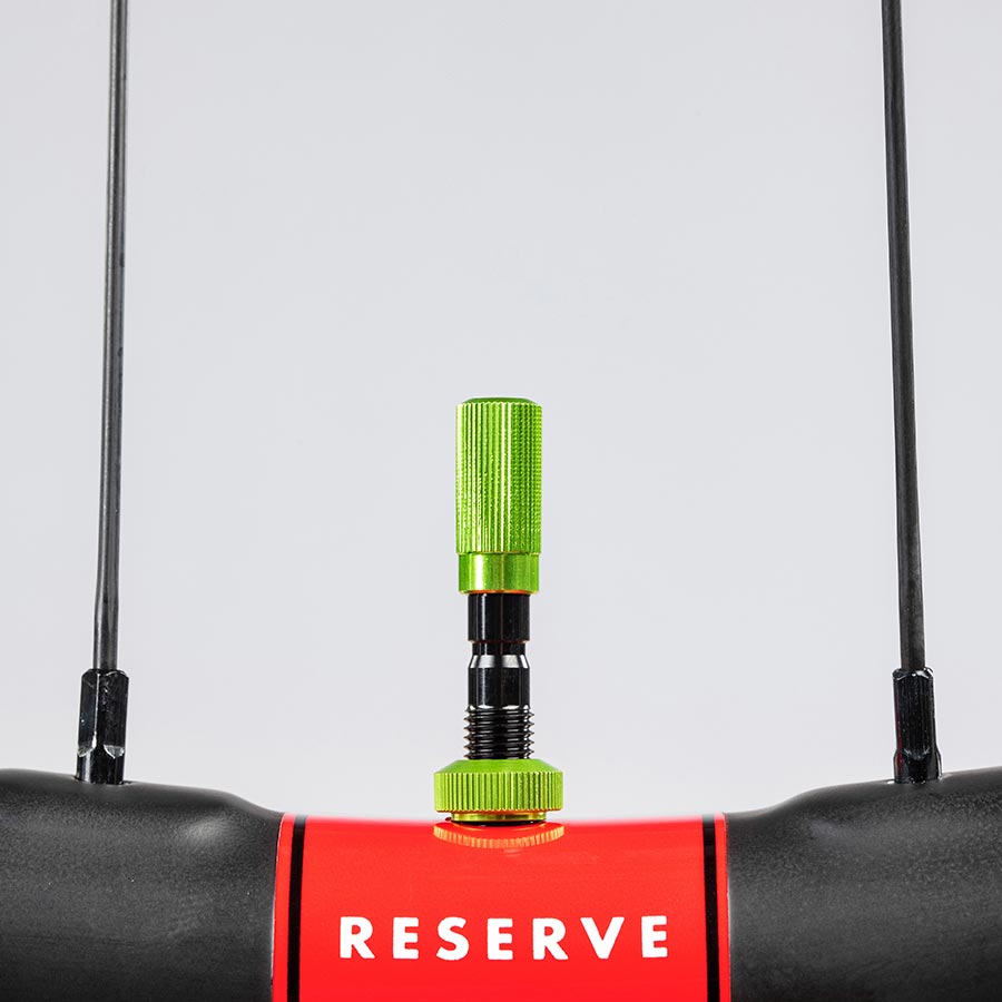 Reserve, Fillmore Cap Kit, Tubeless Valve, Green