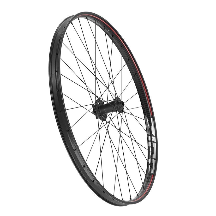 Zipp, 3ZERO MOTO B1, Wheel, Front, 27.5'' / 584, Holes: 32, 15mm TA, 110mm Boost, Disc IS 6-bolt, Silver Logo/RS Red Line