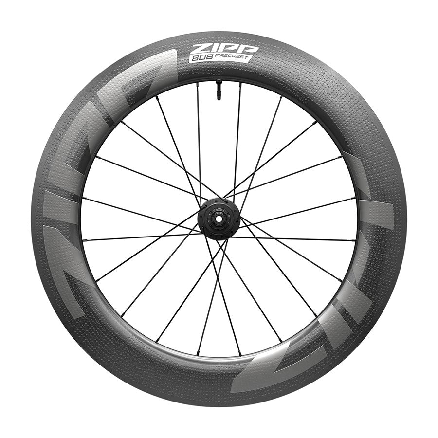 Zipp, 808 Firecrest Tubeless Disc B1, Wheel, Front, 700C / 622, Holes: 20, 12mm TA, 100mm, Disc Center Lock