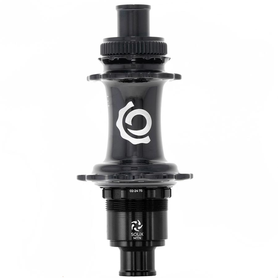 Industry Nine, Solix M Classic Rear MS, Disc Hub, Rear, 24H, 12mm TA, 148mm, Shimano Micro Spline, Black