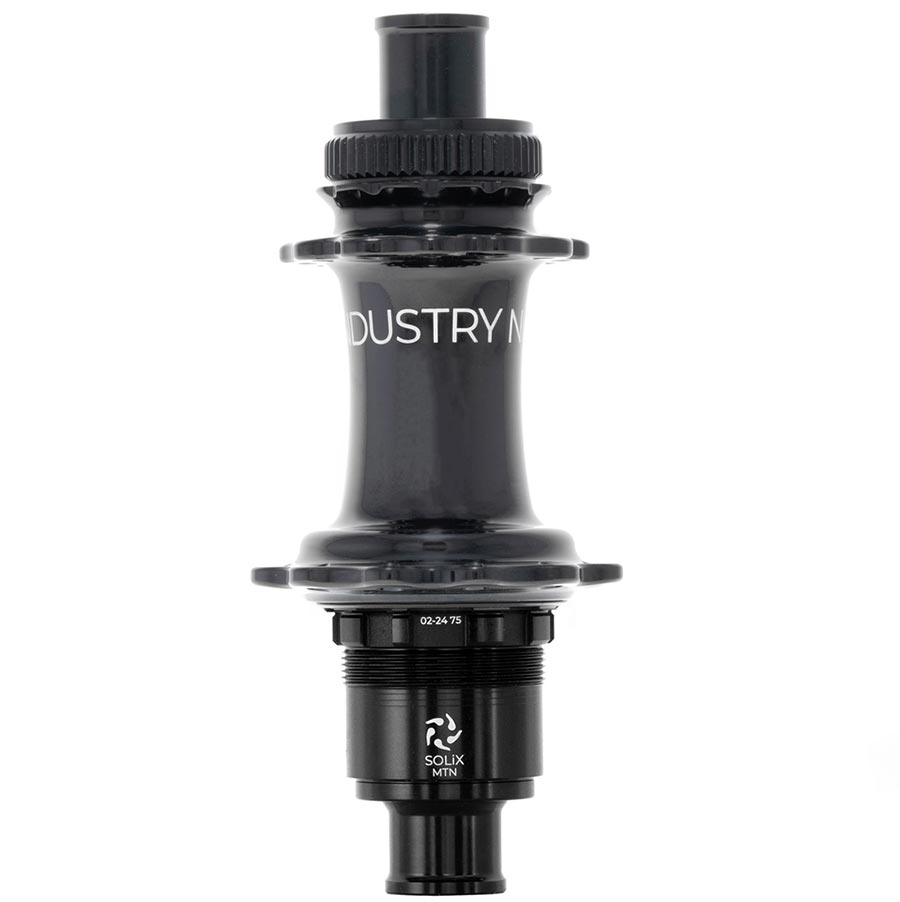 Industry Nine, Solix M Classic Rear MS, Disc Hub, Rear, 24H, 12mm TA, 148mm, Shimano Micro Spline, Black