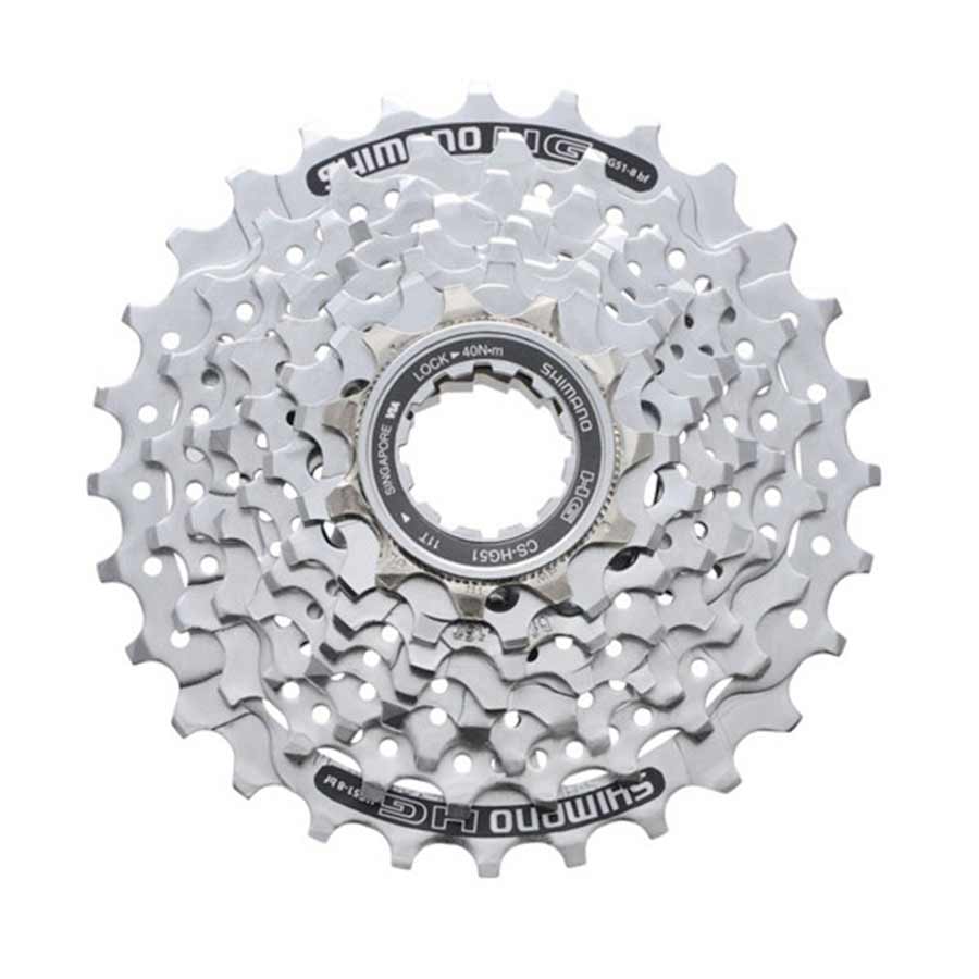 Shimano, CS-HG51, 8sp. cassette, 11-28T, 11-13-15-17-19-21-24-28