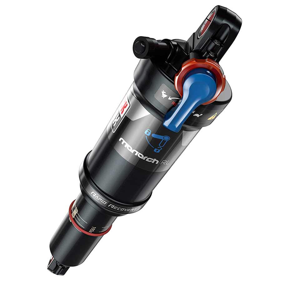 RockShox, Monarch RL, Rear shock, 165x38, Shaft Eyelet: Standard, Body Eyelet: Standard, MidReb/MidComp, C2, 430 Lockout