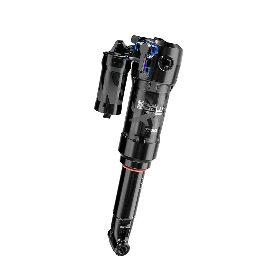 RockShox, Super Deluxe Thru Shaft RCT, Rear shock, 230x62.5, Shaft Eyelet: Trunnion, Body Eyelet: Yoke, 0Neg, Progressive,0Pos, MReb/MComp, 380Lockout