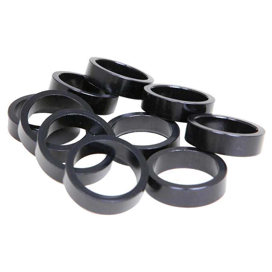 EVO, Alloy headset spacers, 28.6mm, Black, 2.5mm, (10X)