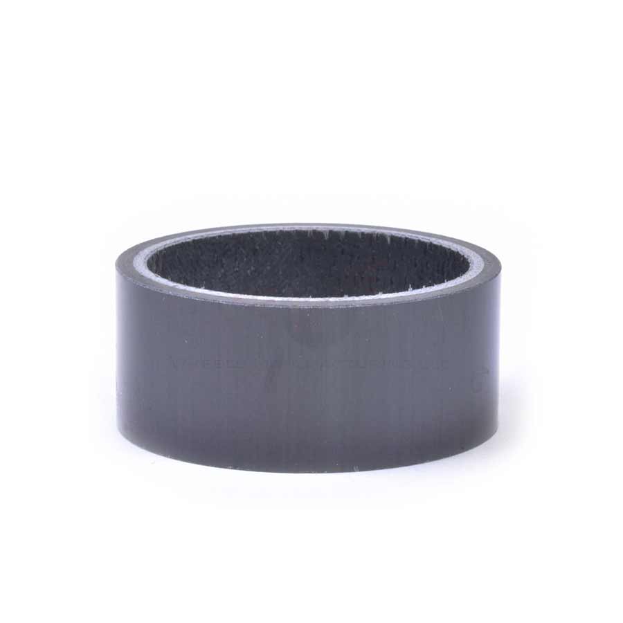 Wheels Manufacturing, Gloss Carbon, Headset Spacer, 1-1/8'', Height: 2.5mm/5mm/10mm/15mm/20mm, Carbon, Black, 62pcs