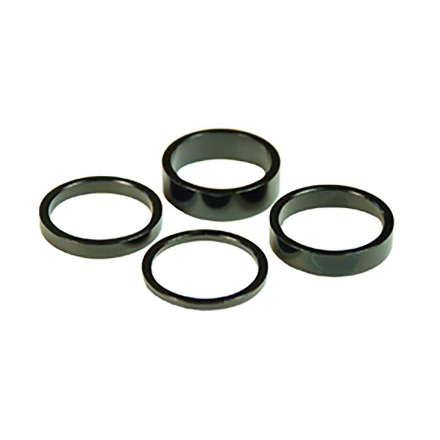 Wheels Manufacturing, Headset Spacer, 1-1/8'', Height: 1.5mm/2.5mm/5mm/7.5mm/10mm, Aluminum, 105pcs