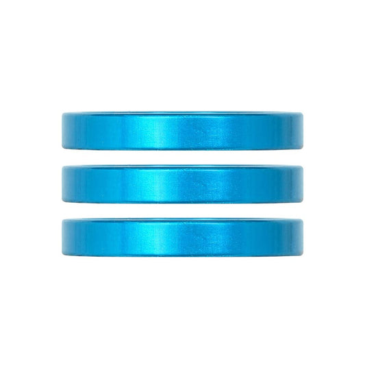 Industry Nine, iRiX, Headset Spacer, 1-1/8'', Height: 5mm, Aluminum, Turquoise, 3pcs