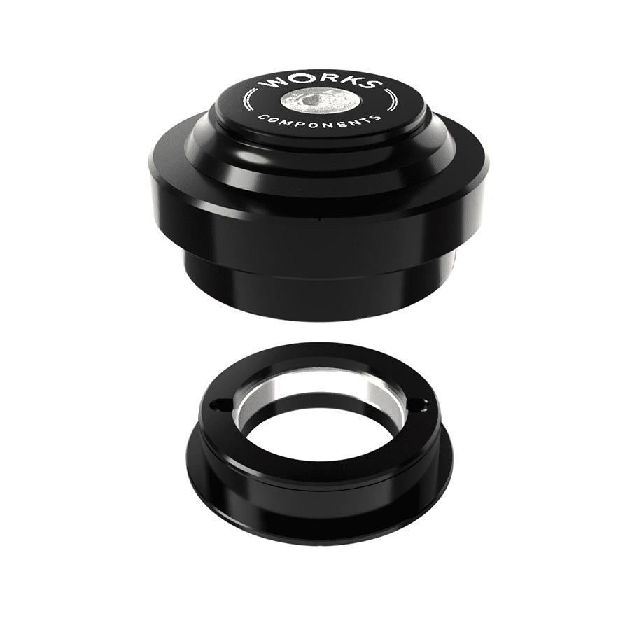 Works Components, 1.5 EC44-ZS44 Angleset-1 1/8'', Angle Headset, 1.5°, 100-109mm, EC44/28.6 | ZS44/30, ZS, External threadless, Complete, Black