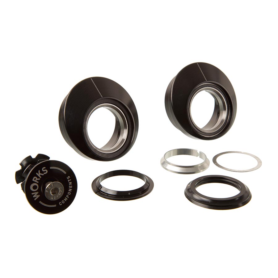 Works Components, EC49-EC49 Reach Adjust, Headset, : EC49/38.1 | EC49/40, External, Threadless, Complete, Black