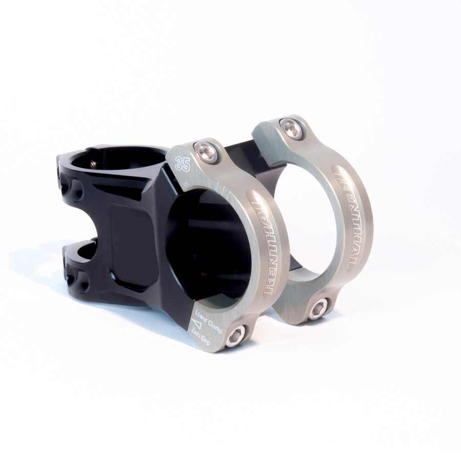 Renthal, Apex 35, Stem, Clamp: 35mm, L: 33mm, Steerer: 28.6mm, ±6°, Black/Gold