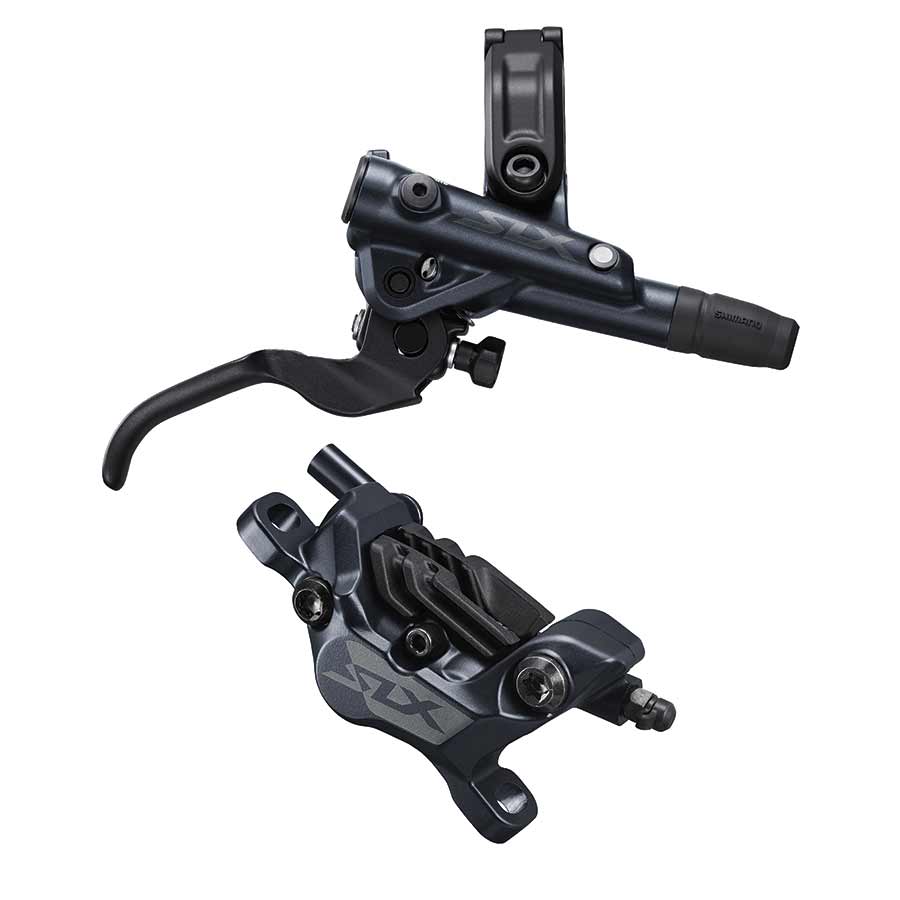 Shimano, SLX  BL-M7100/BR-M7120, MTB Hydraulic Disc Brake, Front, Post mount, Disc: Not included, 444g, Black, Set