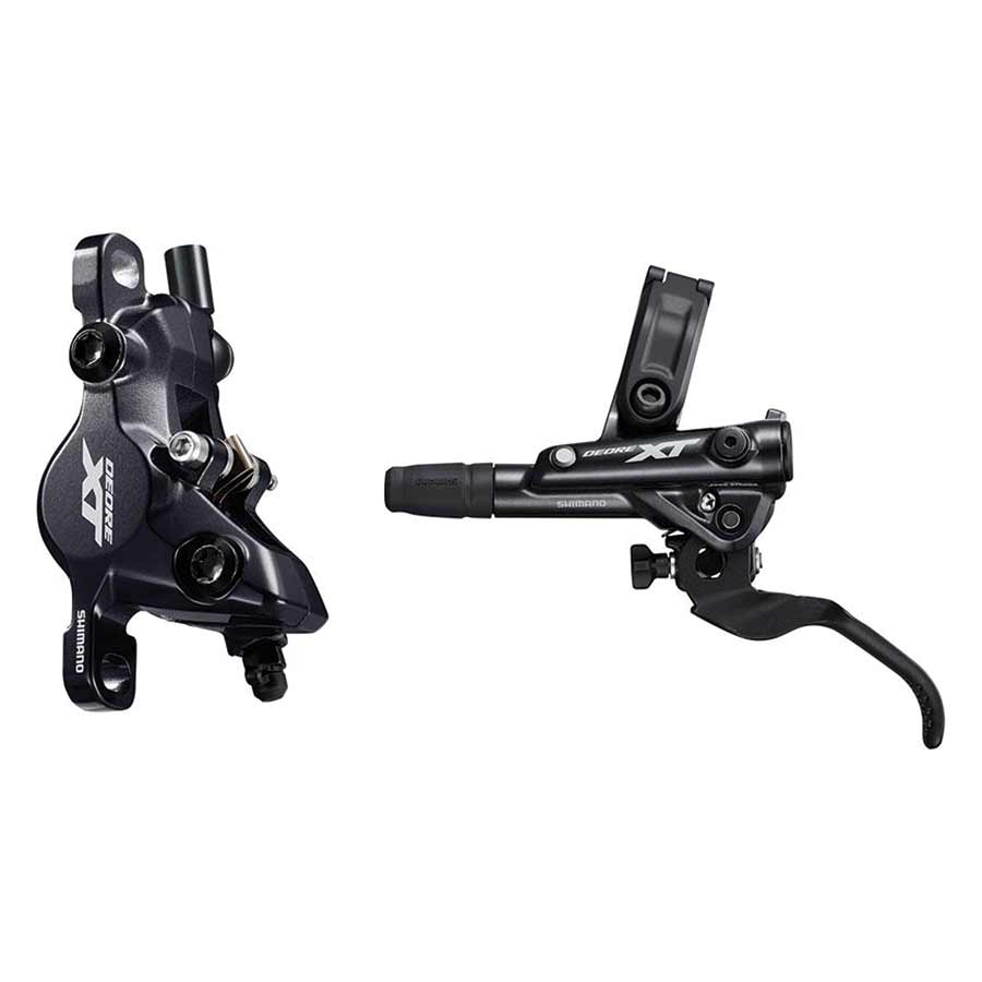 Shimano, XT BL/BR-M8100, MTB Hydraulic Disc Brake, Front, Post mount, Disc: Not included, 392g, Black, Set