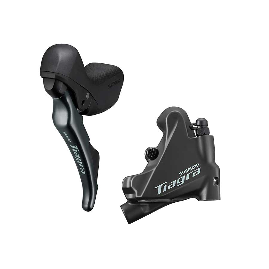 Shimano, Tiagra ST-R4720-L / BR-4770-F, Road Hydraulic Disc Brake, Front, Flat mount, Not included, Grey, Set