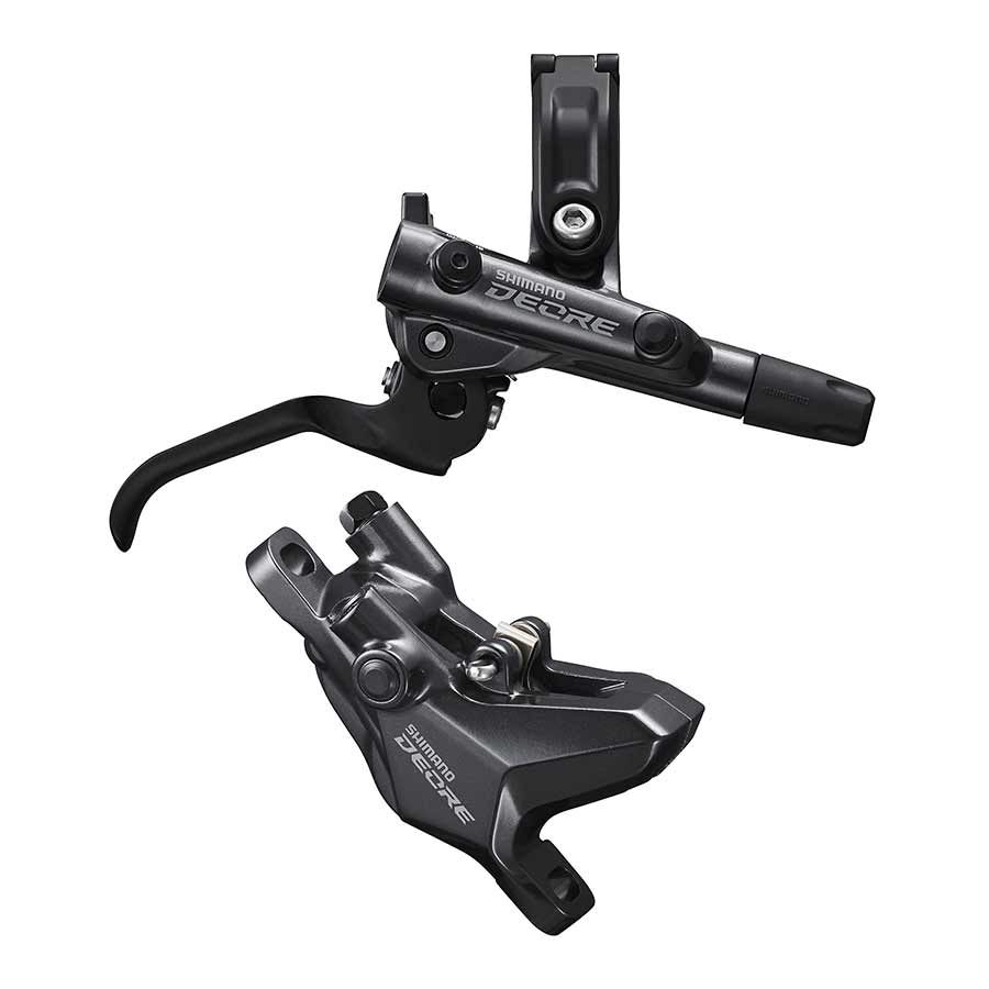 Shimano, Deore BL-M6100 / BR-M6100, MTB Hydraulic Disc Brake, Front, Post mount, Disc: Not included, Black