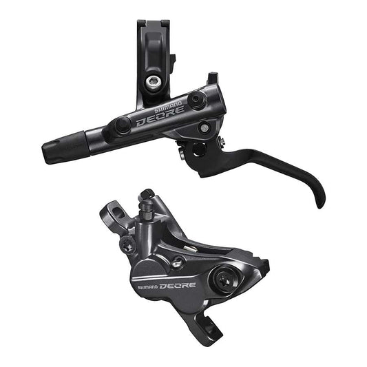 Shimano, Deore BL-M6100 / BR-M6120, MTB Hydraulic Disc Brake, Front, Post mount, Disc: Not included, Black