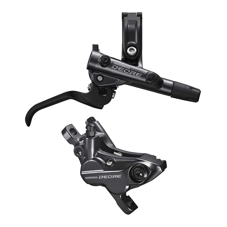 Shimano, Deore BL-M6100 / BR-M6120, MTB Hydraulic Disc Brake, Front, Post mount, Disc: Not included, Black