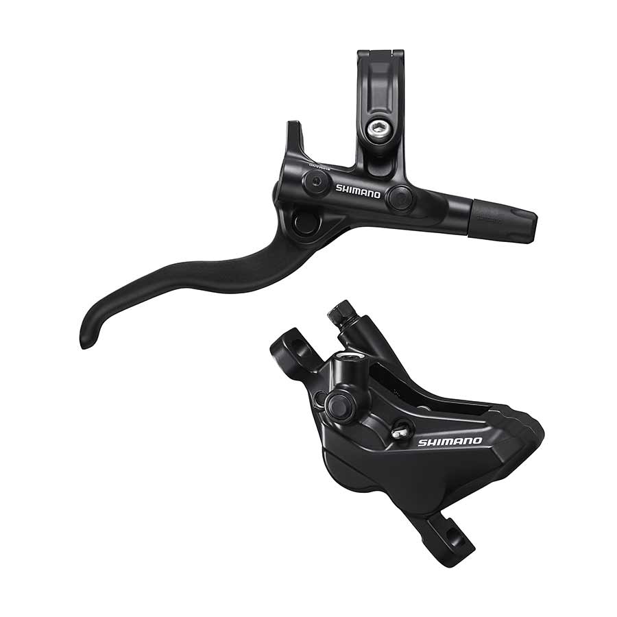 Shimano, Deore BL-M4100 / BR-MT420, MTB Hydraulic Disc Brake, Front, Post mount, Disc: Not included, Black