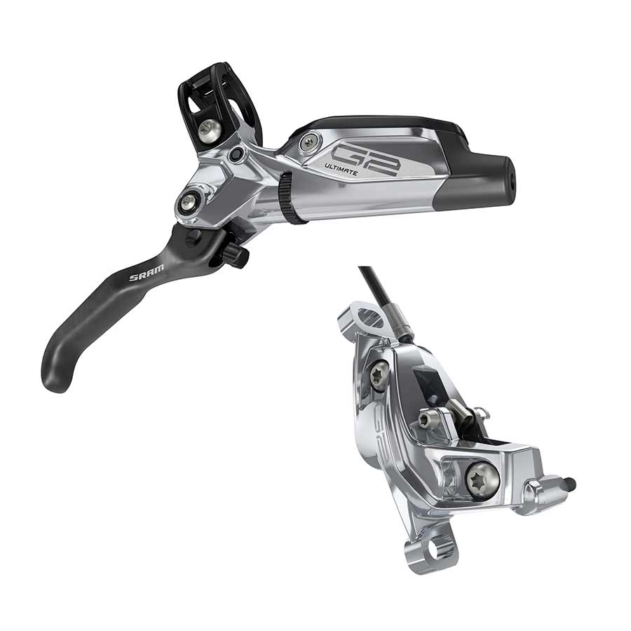 SRAM, G2 Ultimate A2, MTB Hydraulic Disc Brake, Front, Post mount, Disc: Not included, Grey