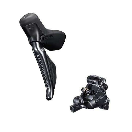 Shimano, Ultegra Di2 ST-R8170 / BR-R8170, Road Hydraulic Disc Brake, Front, Flat mount, Black, IR8170DLF6SC100A