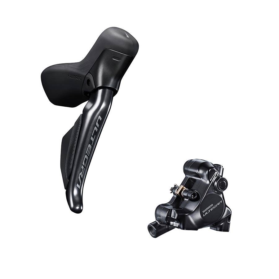 Shimano, Ultegra Di2 ST-R8170 / BR-R8170, Road Hydraulic Disc Brake, Front, Flat mount, Black, IR8170DLF6SC100A