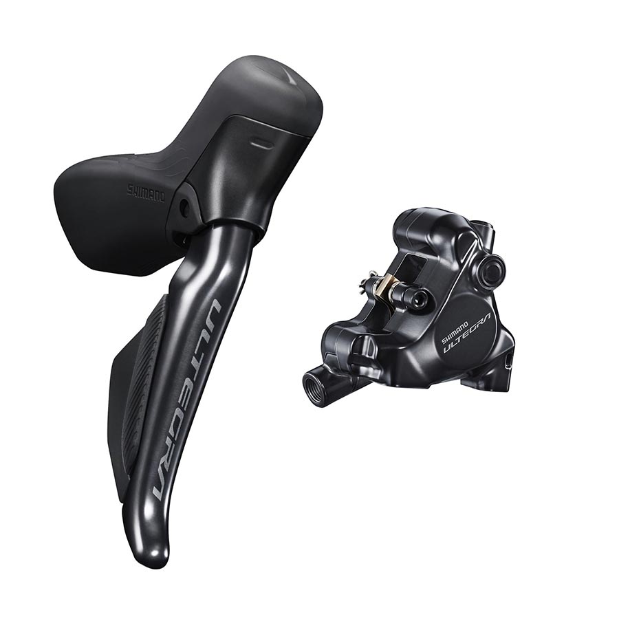 Shimano, Ultegra Di2 ST-R8170 / BR-R8170, Road Hydraulic Disc Brake, Front, Flat mount, Black, IR8170DLF6SC100A