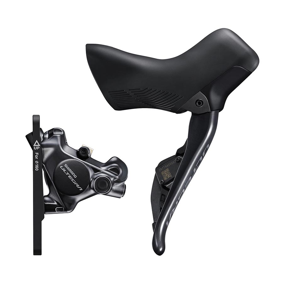 Shimano, Ultegra Di2 ST-R8170 / BR-R8170, Road Hydraulic Disc Brake, Front, Flat mount, Black, IR8170DLF6SC100A