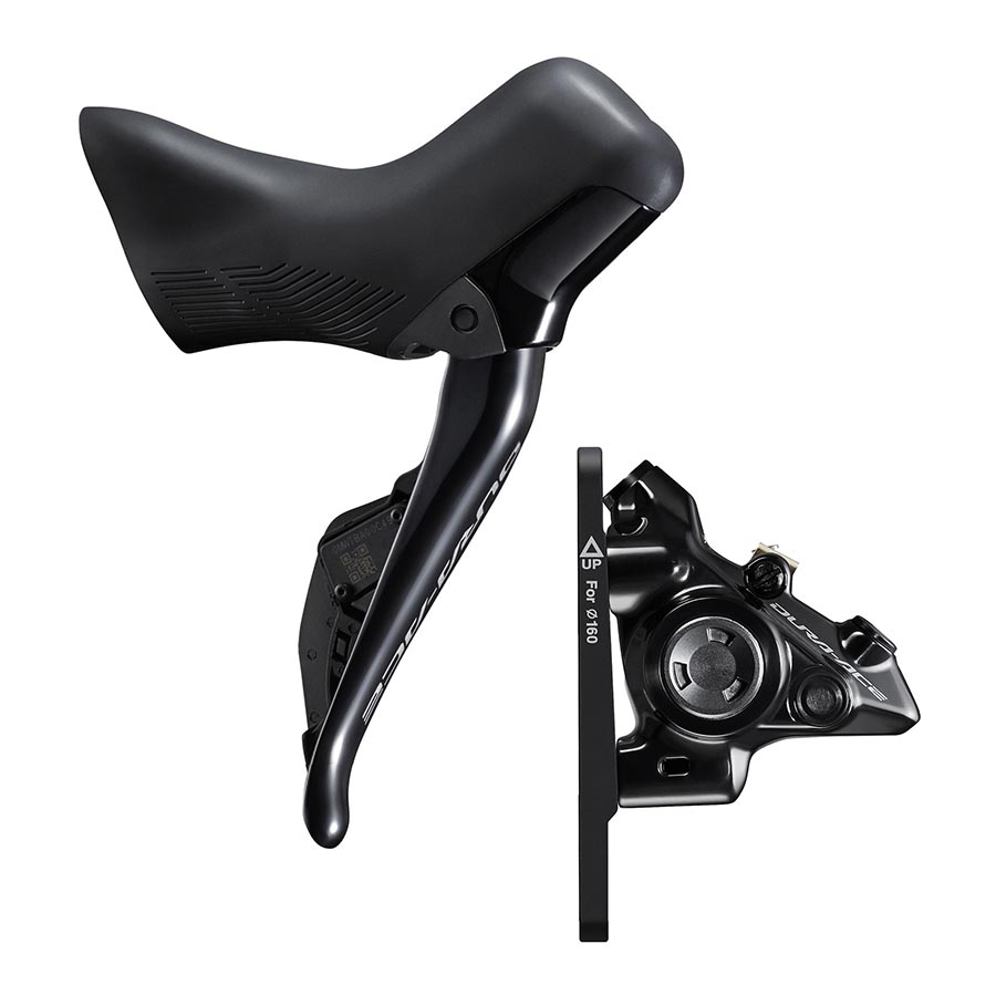 Shimano, Dura Ace Di2 ST-R9270 / BR-R9270, Road Hydraulic Disc Brake, Front, Flat mount, Black, IR9270DLF6SC100A