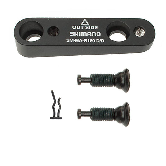 Shimano, Adapters for Flat Mount Frame/Fork, Disc Brake Adaptor, Caliper: Flat mount, Frame/Fork: Flat mount, R160, ISMMAR160DDB