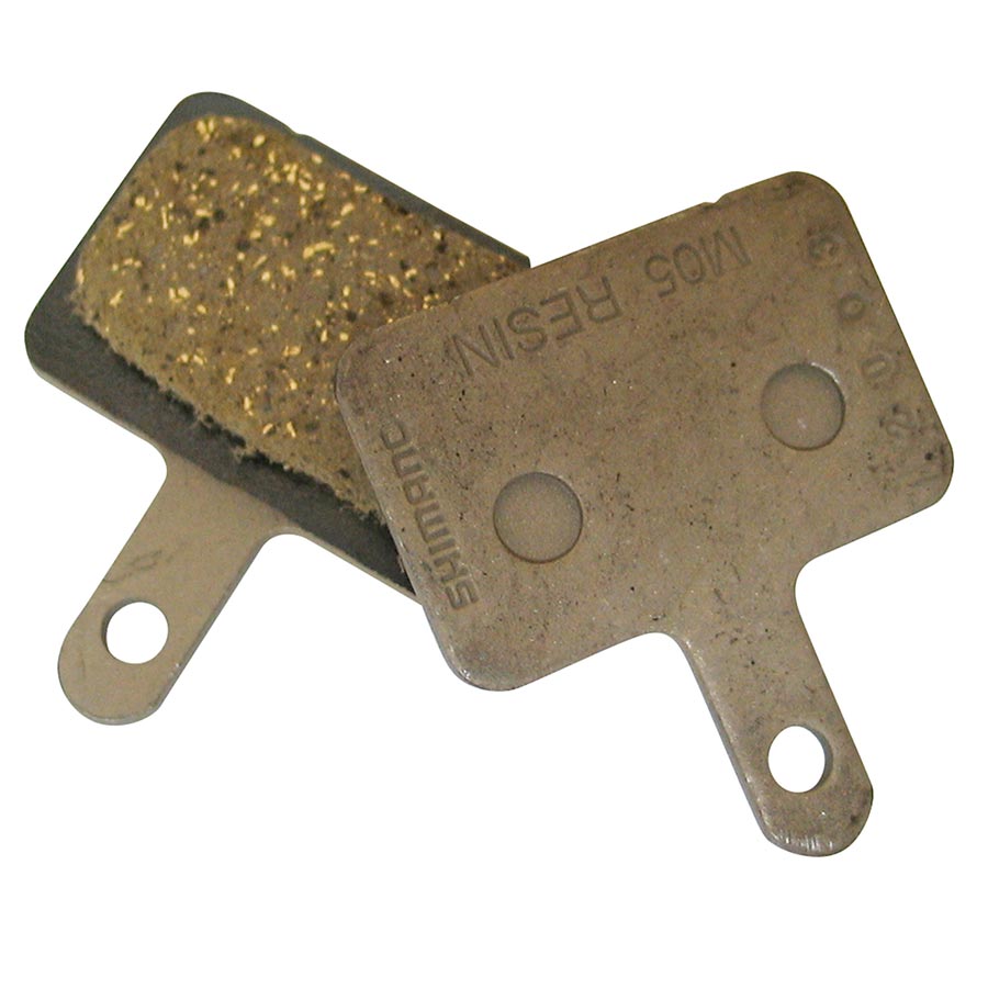 Shimano, M05 B-Type, Disc Brake Pads, Shape: Shimano B-Type, Resin, Pair, IBPM05RXA