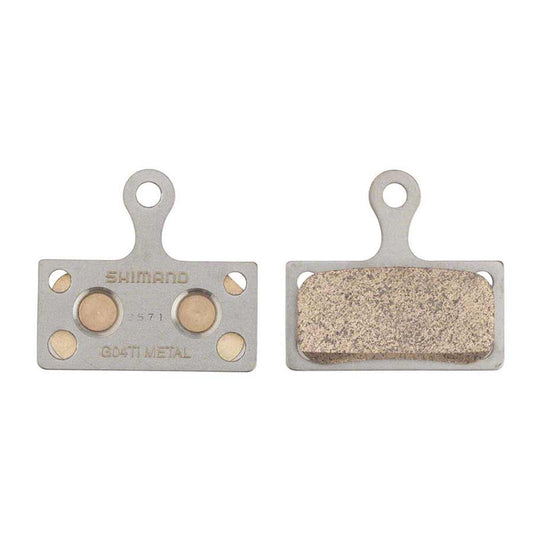 Shimano, BR-M9000, G04TI, Disc brake pads, Metal, Without fins, Pair, F type, Y8LW98010