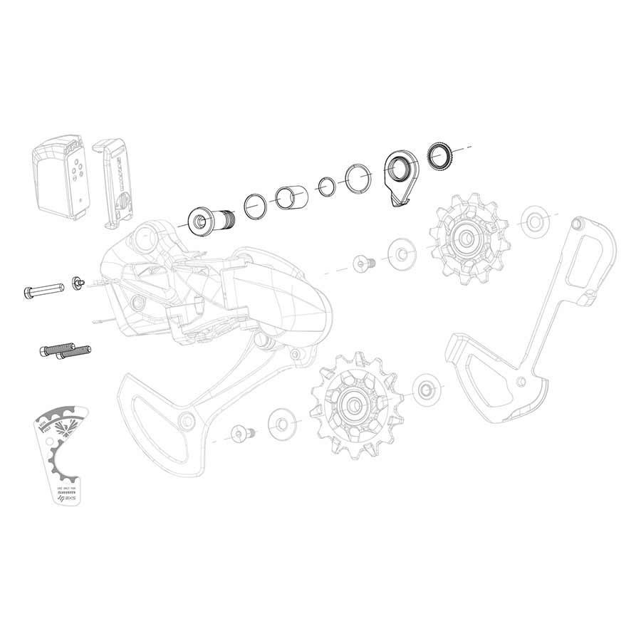 SRAM, X01 Eagle AXS Bolt and Screw Kit, B-Bolt/Washer, B-Screw, and Limit Screws, Kit