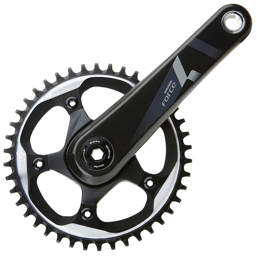 SRAM, Force1, Crankset, 11 sp., 170mm, 42T, BCD:110mm, GXP, 68mm, 45.5mm, Black