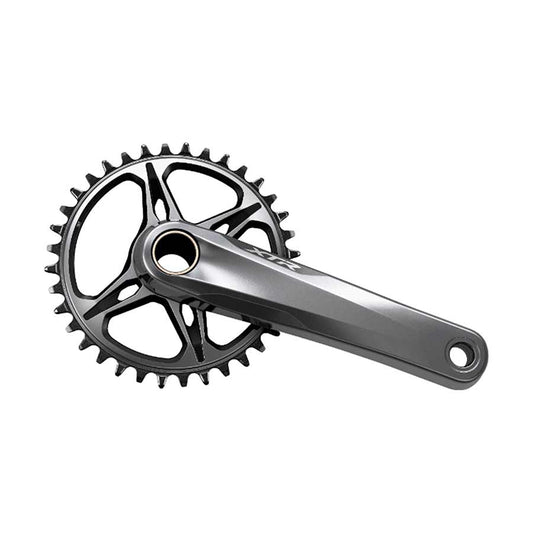 Shimano, XTR FC-M9100, Crankset, Speed: 11/12, Spindle: 24mm, BCD: Direct Mount, No Chainring, Hollowtech II, 170mm, Grey, MTB/Boost