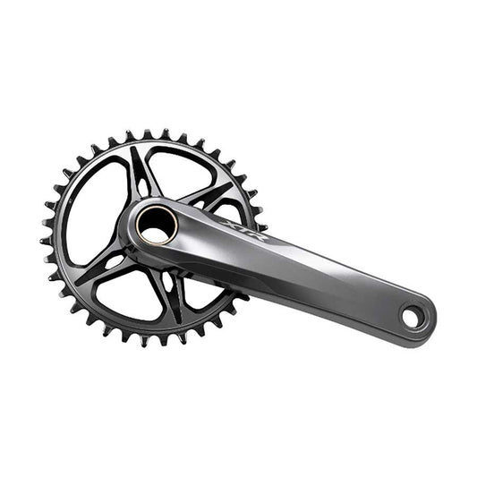 Shimano, XTR FC-M9120, Crankset, Speed: 11/12, Spindle: 24mm, BCD: Direct Mount, No Chainring, Hollowtech II, 170mm, Grey, MTB/Boost