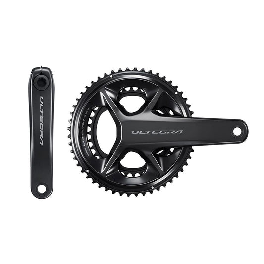 Shimano, Ultegra FC-R8100, Crankset, Speed: 12, Spindle: 24mm, BCD: 110, 34/50, Hollowtech II, 165mm, Black, Road Disc, IFCR8100AX04