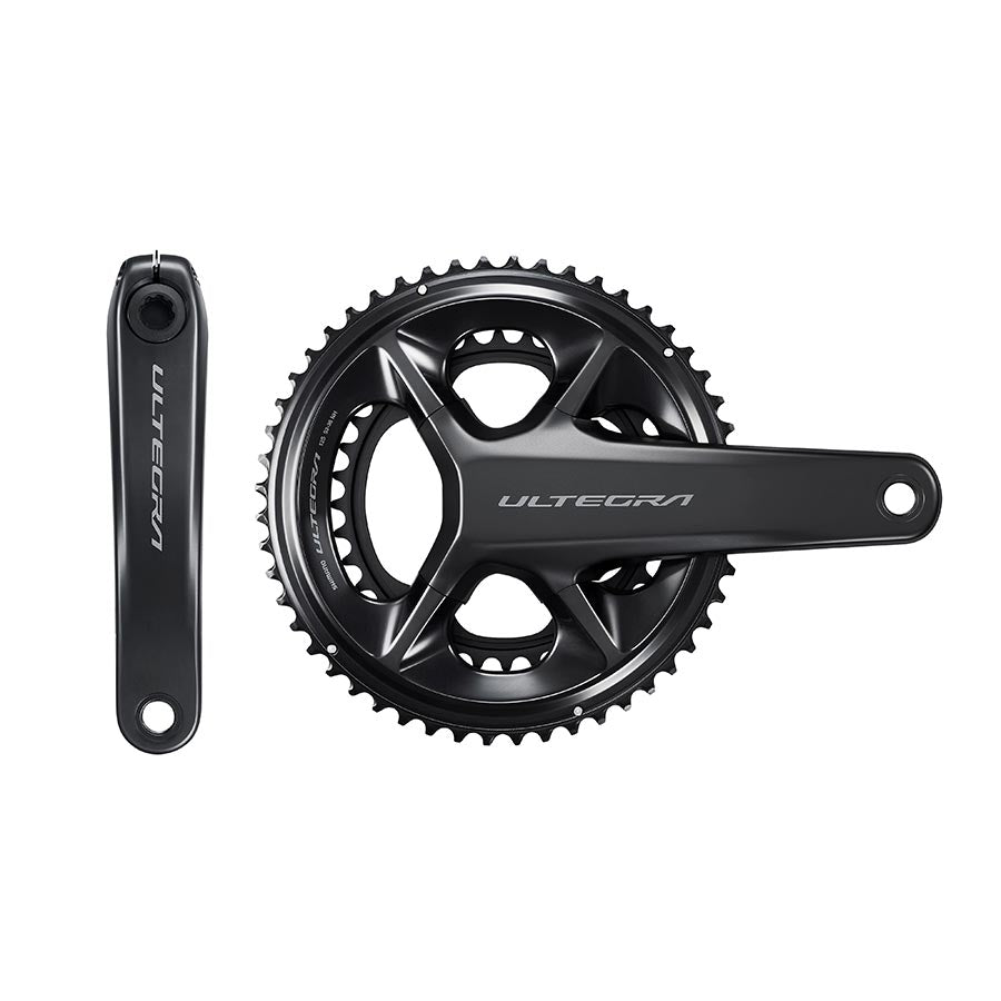 Shimano, Ultegra FC-R8100, Crankset, Speed: 12, Spindle: 24mm, BCD: 110, 34/50, Hollowtech II, 165mm, Black, Road Disc, IFCR8100AX04