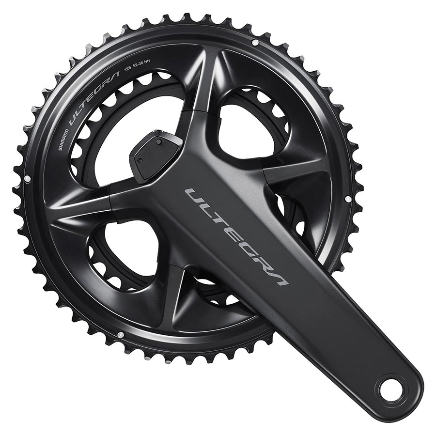 Shimano, Ultegra FC-R8100-P, Power Meter Crankset, Speed: 12, Spindle: 24mm, BCD: 110, No Chainring, Hollowtech II, 160mm, Black, Road, IFCR8100PMXXA