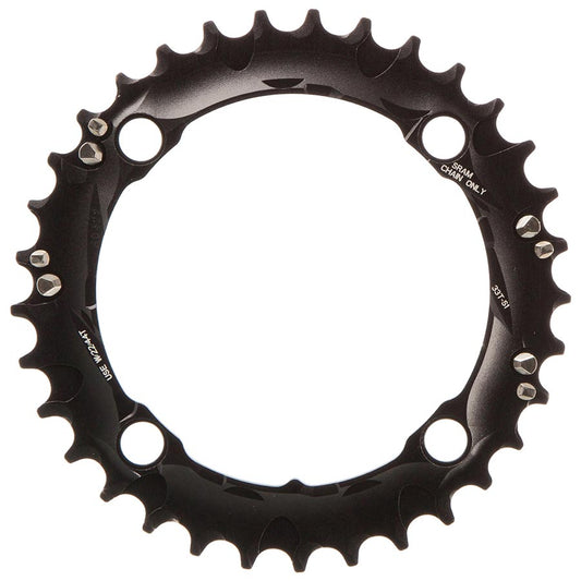 SRAM, 33T, 10 sp, BCD 104mm, 4-Bolt, Middle Chainring, For 22/33/44, Aluminum, Black, 11.6215.188.290