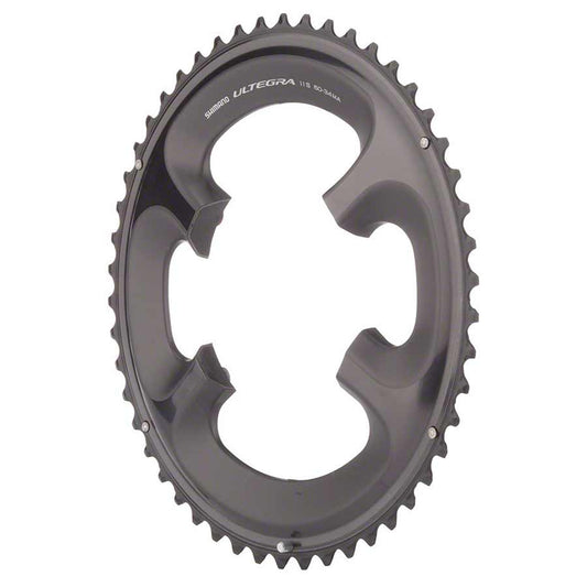 Shimano, Y1P498060, 50T, 11sp, BCD: 110mm, 4 Bolt, Ultegra FC-6800, Inner Chainring, For MA for 50-34D, Aluminum, Grey