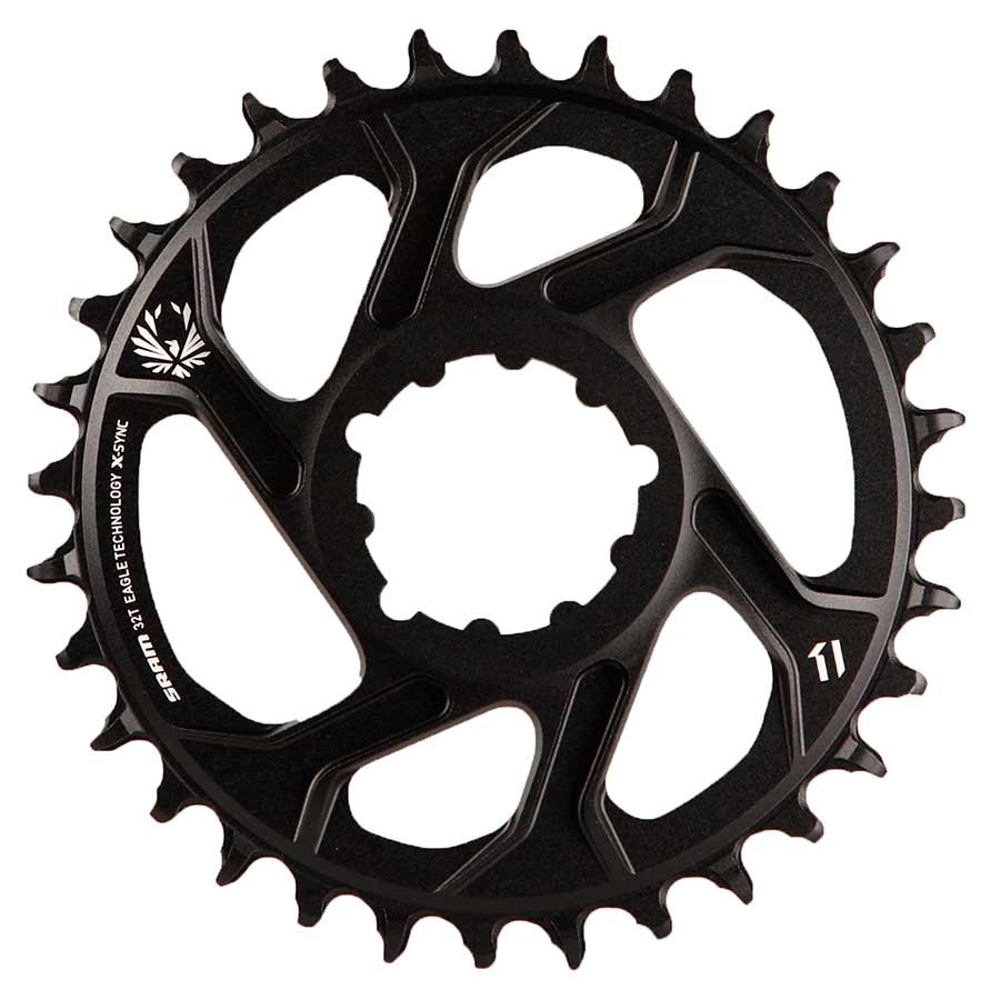 SRAM, X-Sync 2, 6mm offset, 30T, 12sp., BCD: Direct Mount, Single Chainring, Aluminum, Black