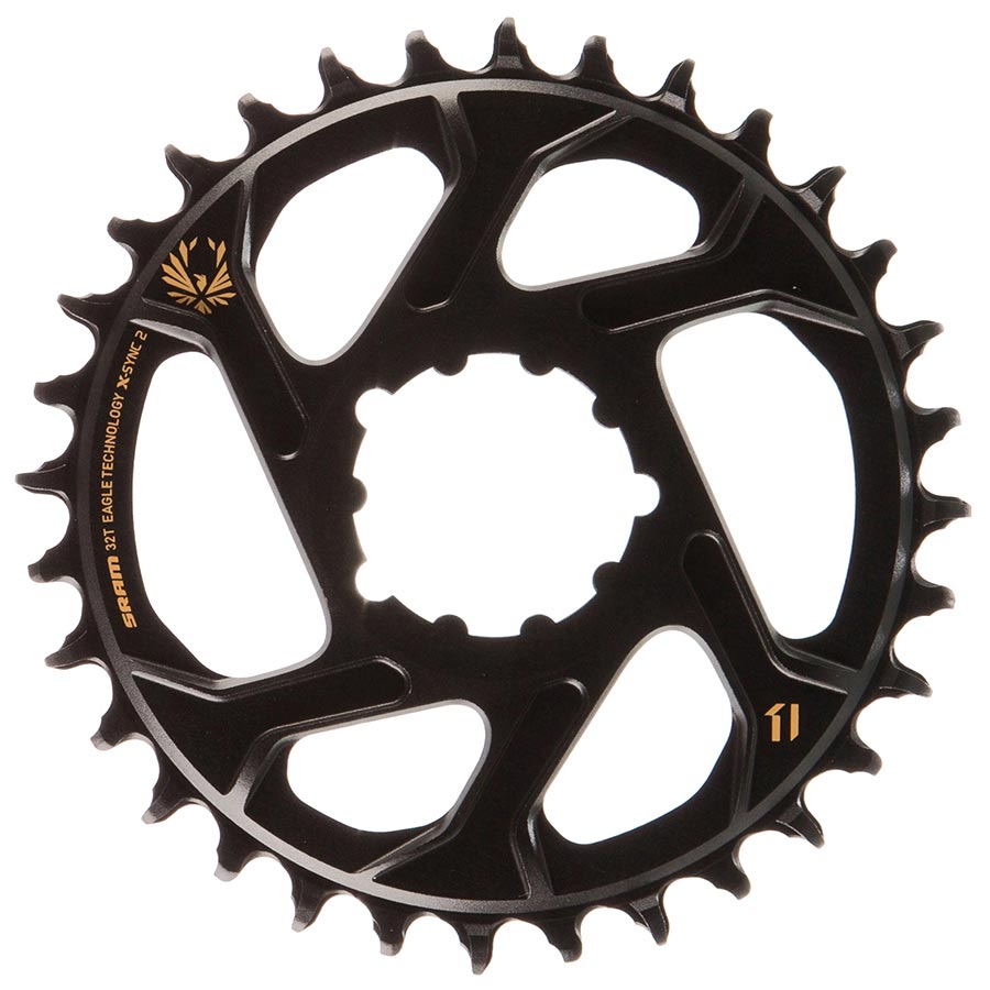 SRAM, X-Sync, 3mm offset, 30T, 12sp., BCD: Direct Mount, Single Chainring, Aluminum, Black