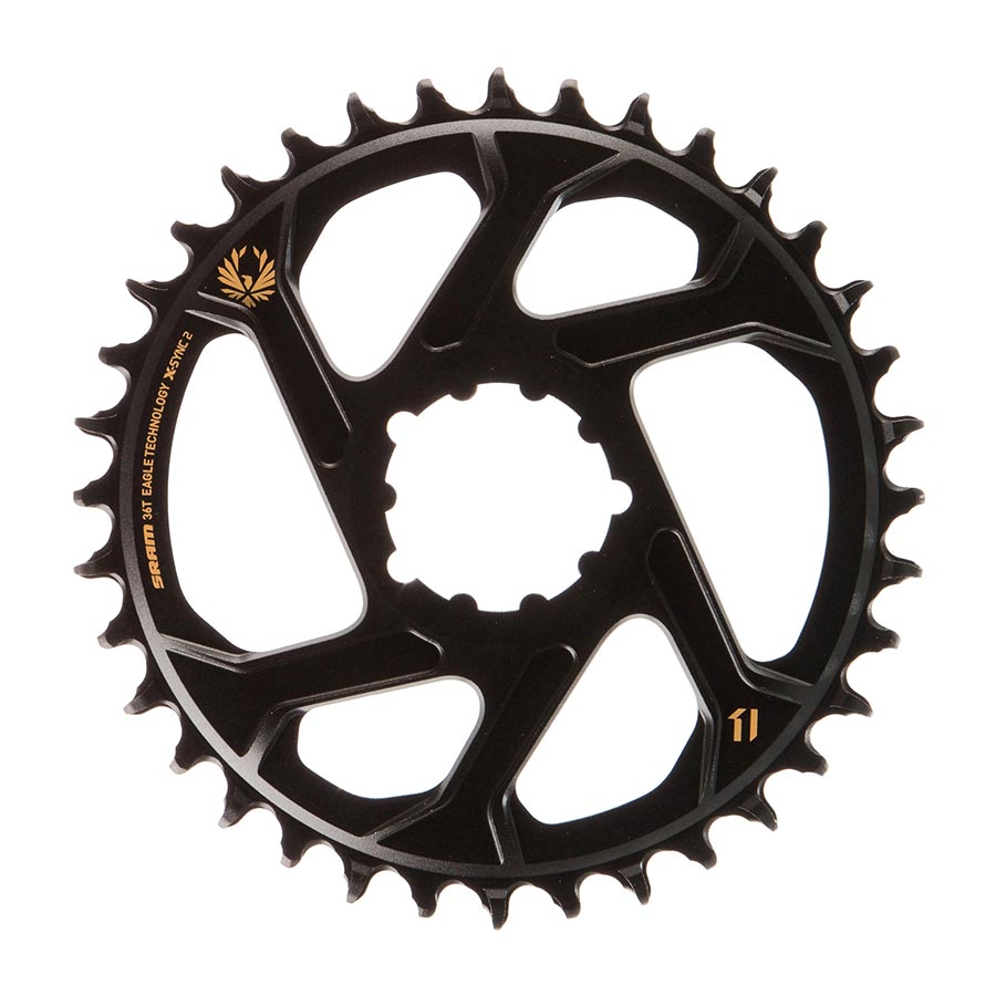 SRAM, X-Sync, 3mm offset, 30T, 12sp., BCD: Direct Mount, Single Chainring, Aluminum, Black